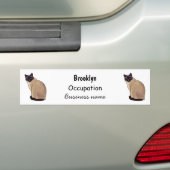 Autocollant De Voiture Siamese cat cartoon (En voiture)