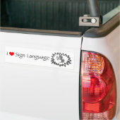 Autocollant De Voiture Sign Language (Sur camion)