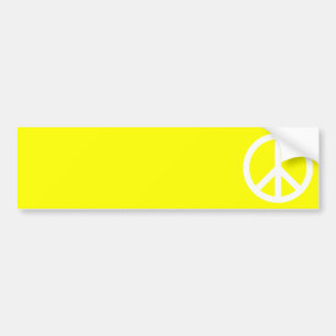 Autocollant De Voiture Signe de paix blanc
