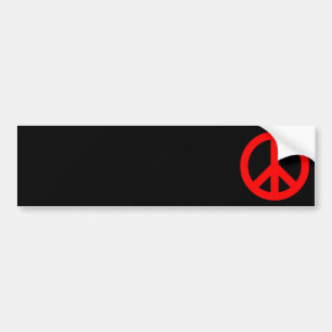 Autocollant De Voiture Signe de paix rouge