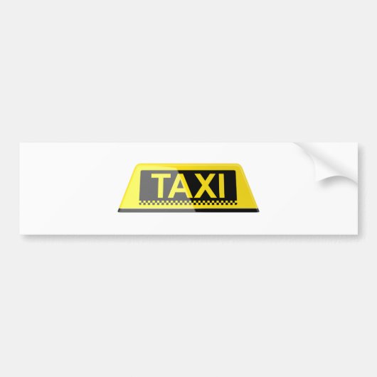 Autocollant De Voiture Signe de taxi (Devant)