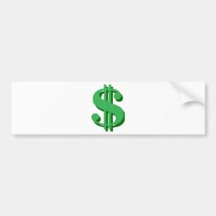 Autocollant De Voiture $ signe-dollar