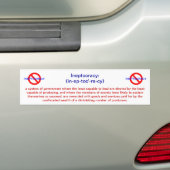 Autocollant De Voiture Signification d'adhésif pour pare-chocs (En voiture)