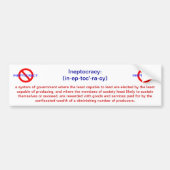 Autocollant De Voiture Signification d'adhésif pour pare-chocs (Devant)