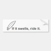 Autocollant De Voiture s'il gonfle, montez-le, en surfant le surf de (Devant)