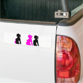 Autocollant De Voiture Silhouette de grossesse (Sur camion)