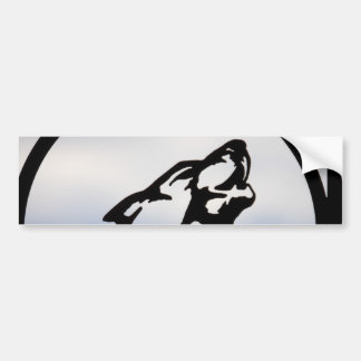 Autocollant De Voiture Silhouette de loup