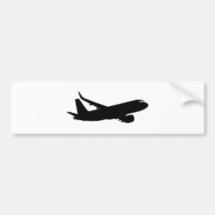 Autocollant De Voiture Silhouette de noir de revêtement de jet d'avions 