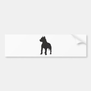 Autocollant De Voiture Silhouette noire de Terrier de pitbull