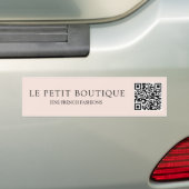 Autocollant De Voiture Simple Blush Pink QR Code Entreprise promotionnell (En voiture)