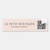 Autocollant De Voiture Simple Blush Pink QR Code Entreprise promotionnell (Devant)