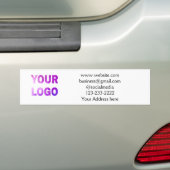 Autocollant De Voiture simple et minimal ajouter votre logo/design ici te (On Car)