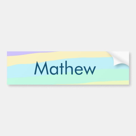 Autocollant De Voiture simple lettre initiale monogramme ajouter votre no (Devant)