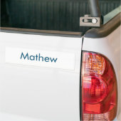 Autocollant De Voiture simple lettre initiale monogramme ajouter votre no (Sur camion)