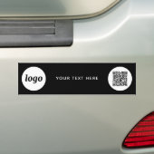 Autocollant De Voiture Simple Logo and Text Business QR Code Promotional (En voiture)