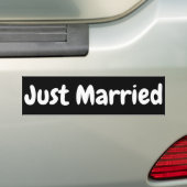 Autocollant De Voiture SIMPLEMENT MARIÉ Sticker pare-chocs 11" #4 Font BL (En voiture)