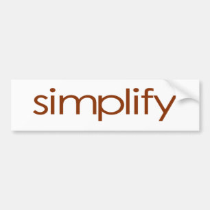 Autocollant De Voiture Simplifiez