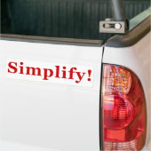 Autocollant De Voiture Simplify_2 (Sur camion)