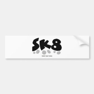 AUTOCOLLANT DE VOITURE SK8