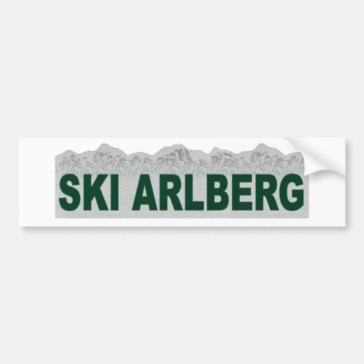 Autocollant De Voiture Ski Arlberg (Devant)