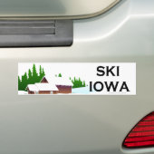 Autocollant De Voiture Ski SUPÉRIEUR Iowa (En voiture)