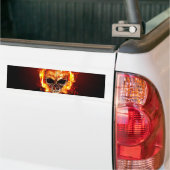 Autocollant De Voiture Skull on fire (Sur camion)