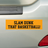 Autocollant De Voiture Slam Dunk que Basketball Bumper Sticker (En voiture)