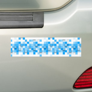 Autocollant De Voiture SlipperyJoe's carré artwork mosaïque moderne trois