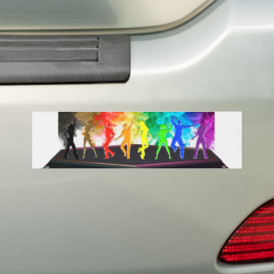 Autocollant De Voiture SlipperyJoe's Dancing Pride Shadows cadeaux gay ar