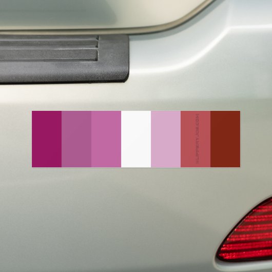 Autocollant De Voiture SlipperyJoe's lesbian pride flag feminine communit (En voiture)