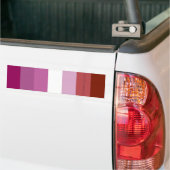 Autocollant De Voiture SlipperyJoe's lesbian pride flag feminine communit (Sur camion)