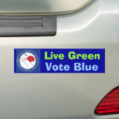 Autocollant De Voiture SLOCDP vivent bleu vert de vote (En voiture)