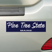 Autocollant De Voiture Slogan d'état du Maine (En voiture)