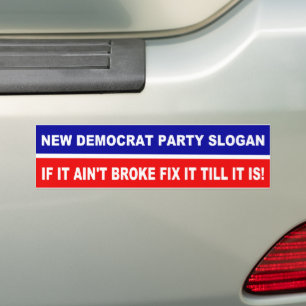 Autocollant De Voiture Slogan du Nouveau Parti Démocrate, s'il n'est pas