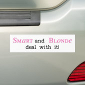 Autocollant De Voiture Smart et blonde - adhésif pour pare-chocs (En voiture)