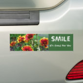 Autocollant De Voiture Smile Flowers (En voiture)