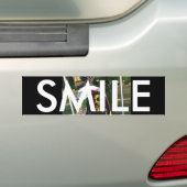 AUTOCOLLANT DE VOITURE SMILE VINATGE BUMBERSTICKER (En voiture)