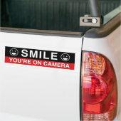 Autocollant De Voiture Smile You’re On Camera (Sur camion)
