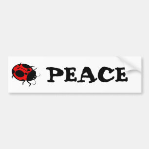 Autocollant De Voiture Smiling Ladybug -
