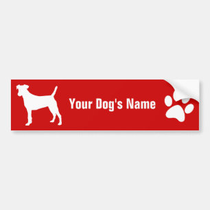 Autocollant De Voiture Smooth Fox Terrier ム ー d'フ d'・ d'ォ d'ク d'