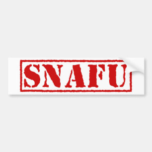 AUTOCOLLANT DE VOITURE SNAFU
