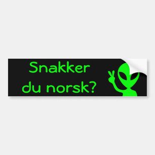 Autocollant De Voiture Snakker du norsk ? Auto-collants pour voiture