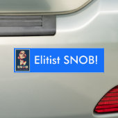 Autocollant De Voiture SNOB élitiste ! (En voiture)