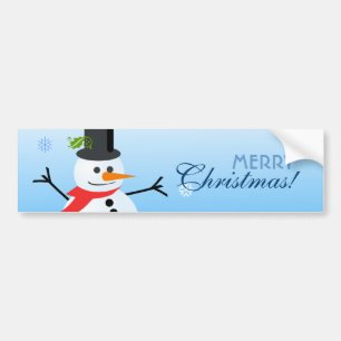 Autocollant De Voiture Snowman