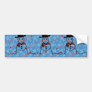 Autocollant De Voiture Snowman