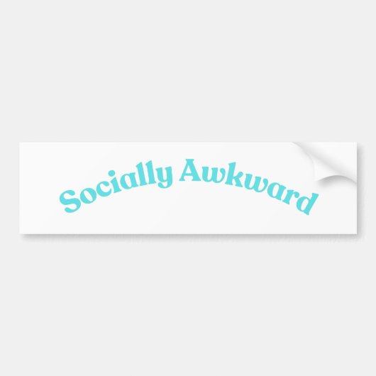 Autocollant De Voiture Socialement Awkward (Devant)