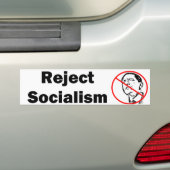 Autocollant De Voiture Socialisme Bumpersticker de rejet (En voiture)