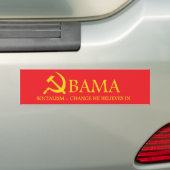 Autocollant De Voiture Socialisme d'Obama (En voiture)