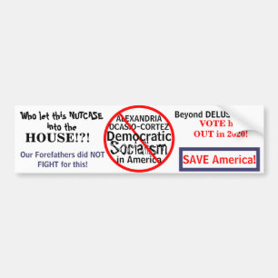 Autocollant De Voiture Socialiste Démocratique Ocasio-Cortez Modifier l'a
