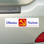 Autocollant De Voiture Socialiste d'Obama (On Car)